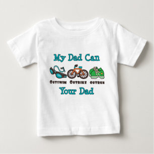 Vater Triathlon Kleinkind T - Shirt