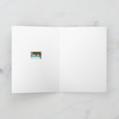 Vater Tropical Aqua Island Geburtstagsgrußkarte Karte (Innenseite)