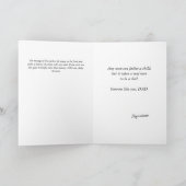 Vater tröstet junge Son Vatertag Karte (Innenseite)