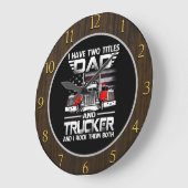 Vater Trucker "Rock Thies Beide Große Wanduhr (Winkel)