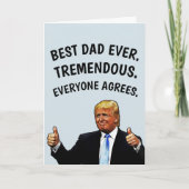 VATER TRUMP BIRTHDAY CARD KARTE (Vorderseite)