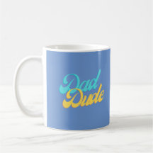 Vater-Typ-Becher Hellblauer Hintergrund