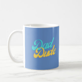 Vater-Typ-Becher Hellblauer Hintergrund Kaffeetasse