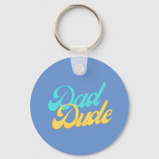 Vater Typ Button Abzeichen Keyring Light Backgroun Schlüsselanhänger (Vorderseite)