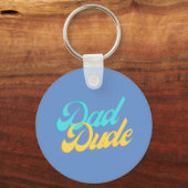 Vater Typ Button Abzeichen Keyring Light Backgroun Schlüsselanhänger (Vorderseite)