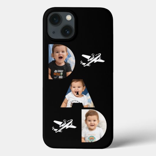 VATER Typografie, Foto Geschenke, schwarz, Minimal Case-Mate iPhone Hülle (Rückseite)