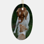 Vater-u. Sohn-Bretagne-Verzierung Keramikornament (Rechts)