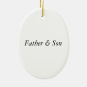 Vater-u. Sohn-Bretagne-Verzierung Keramikornament (Hinten)