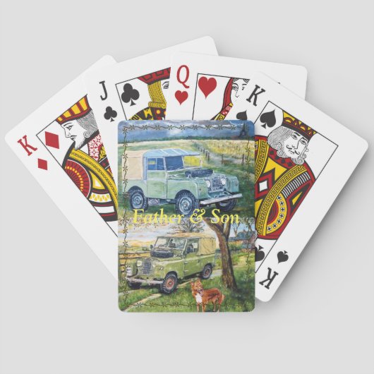 Vater u. Sohn Spielkarten (Rückseite)