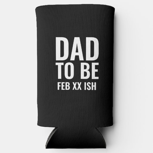 Vater, um ein benutzerdefiniertes Baby Fälligkeit Selters Dosenkühler (Vorderseite)