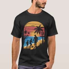 Vater und 2 Söhne Strandsoccer T-Shirt