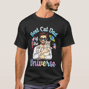 Vater und American Curl Bester Katzenvater des Uni T-Shirt
