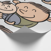 Vater und Baby Geschenkpapier