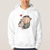 Vater und Baby Hoodie (Vorderseite)