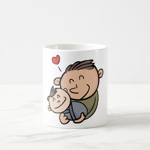 Vater und Baby Kaffeetasse