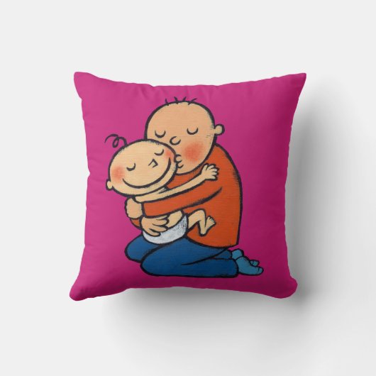Vater-und Baby-Umarmen Kissen (Rückseite)