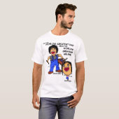 Vater und Cartoon T-Shirt (Vorne ganz)