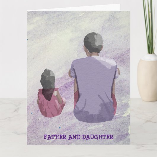 VATER- UND DAUGHTERKARTE KARTE (Vorderseite)