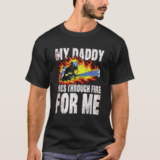Vater und Feuerwehrmann Sprichwort T-Shirt
