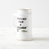 Vater und Fischer Bierglas (Vorderseite Links)