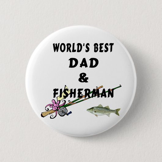 Vater und Fischer Button (Vorderseite)