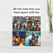 Vater und Freund Feiertagskarte (Vorderseite)