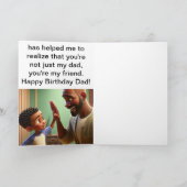 Vater und Freund Feiertagskarte (Innenseite)