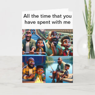 Vater und Freund Feiertagskarte