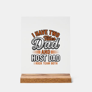 Vater und Gastvater Vintage Gravur Zitat Design_1 Acrylschild