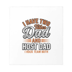 Vater und Gastvater Vintage Gravur Zitat Design_1 Notizblock