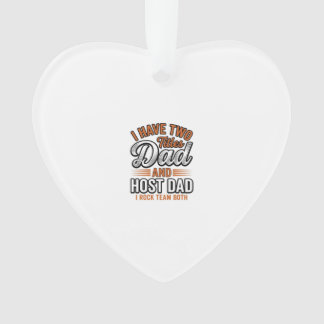 Vater und Gastvater Vintage Gravur Zitat Design_1 Ornament