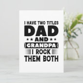 Vater und Großvater Dankeskarte (Stehend Vorderseite)