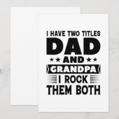 Vater und Großvater Dankeskarte (Vorne/Hinten)