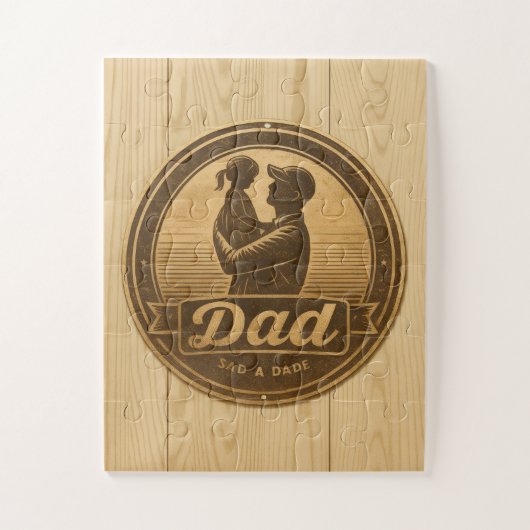 Vater- und Holzeinschlag Puzzle (Vertikal)