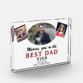 Vater und Kind Bester Vater je Vatertag Fotoblock (Links)