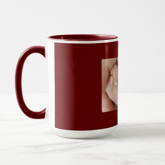 Vater und Kind Hand in Hand Tasse (Links)