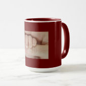 Vater und Kind Hand in Hand Tasse (VorderseiteRechts)