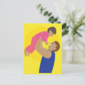 Vater und Kind Postkarte (Stehend Vorderseite)