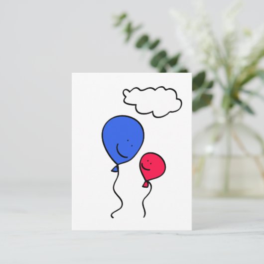 Vater und Kind Postkarte (Stehend Vorderseite)