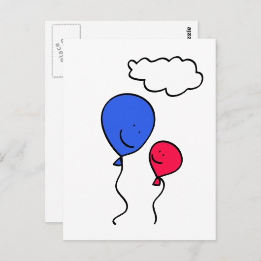 Vater und Kind Postkarte (Vorne/Hinten)