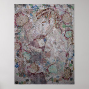 Vater- und Kinderausdruck Poster