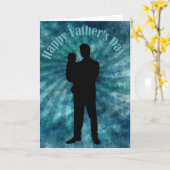 Vater- und Kindervatertag Karte (Gelbe Blume)