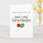 Vater und Koch Karte (Gelbe Blume)