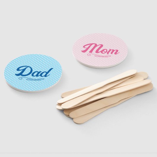 Vater und Mama Kinderdusche Fächer (Non-assembled)