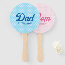 Vater und Mama Kinderdusche Fächer