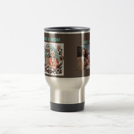 VATER UND MAMA MICH UND U REISEBECHER (Mittel)