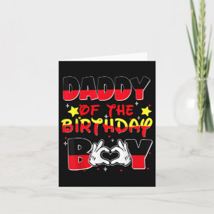 Vater und Mama Papa vom Party der Geburtstagsjunge Karte