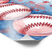 Vater und Me Foto Mount, Baseballspiel mit Papa (Ecke)