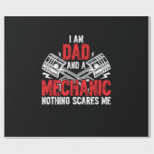 Vater und Mechanik Geschenkpapier (Flach)