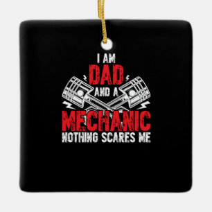 Vater und Mechanik Keramikornament